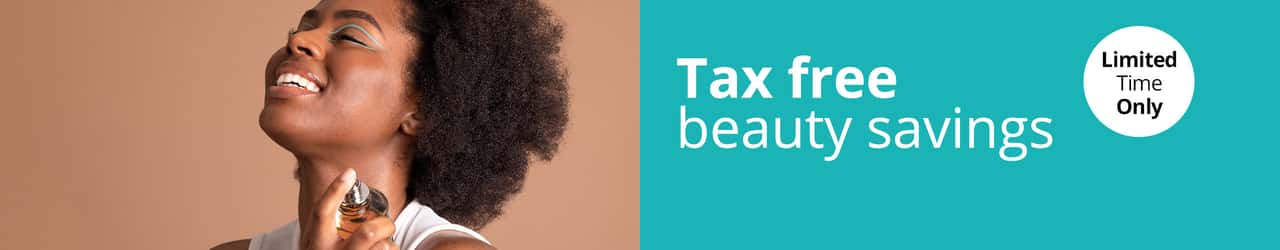 Tax Free Beauty Banner