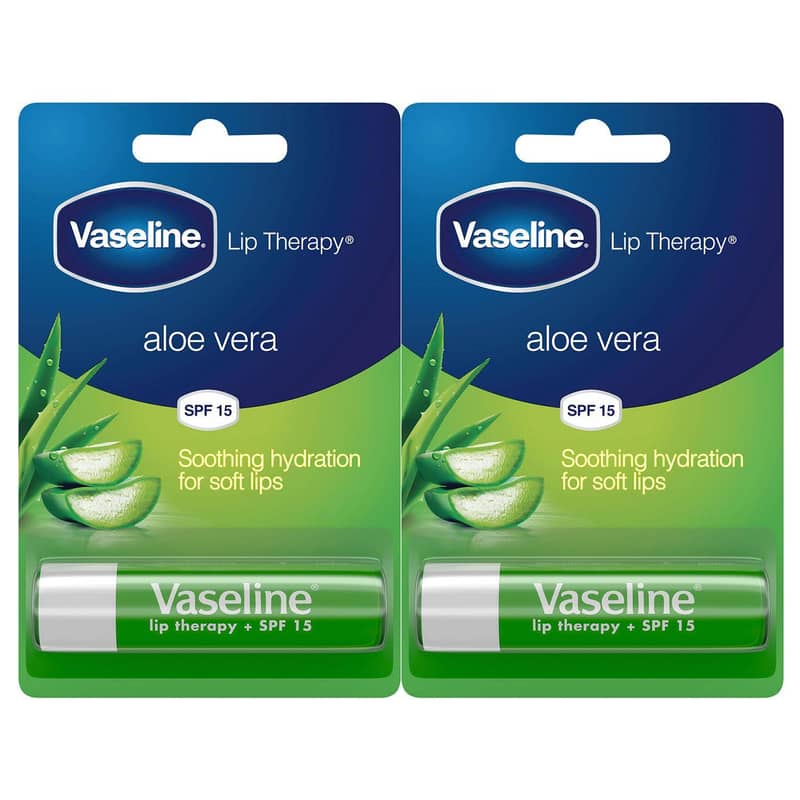 forfølgelse fortjener at styre Vaseline Aloe Vera Lip Therapy Balm Sticks 2 x 4g