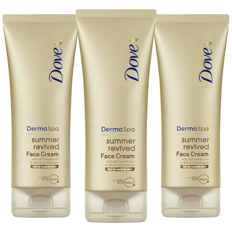 Dove DermaSpa Face Cream Bronze Glow SummerRevived to Medium x