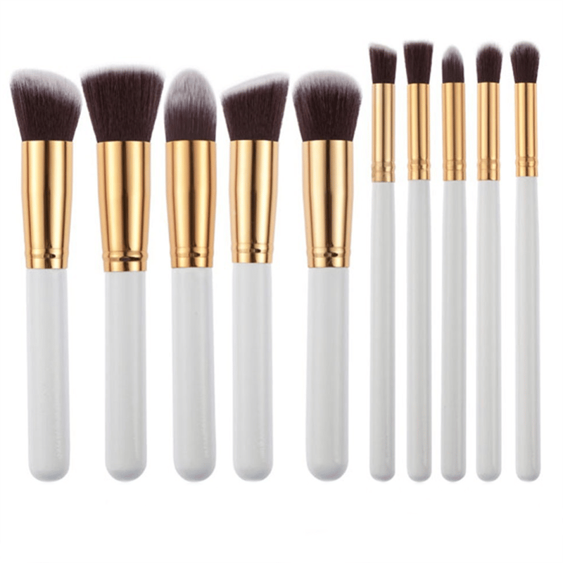 Technique PRO Makeup Brush Set - White/Gold