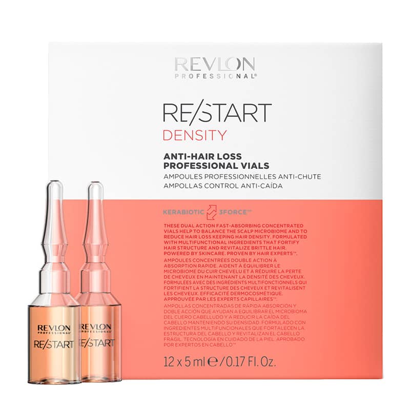 12 Anti-Hair Restart Loss Professional Vials 5ml x Professional Revlon Density
