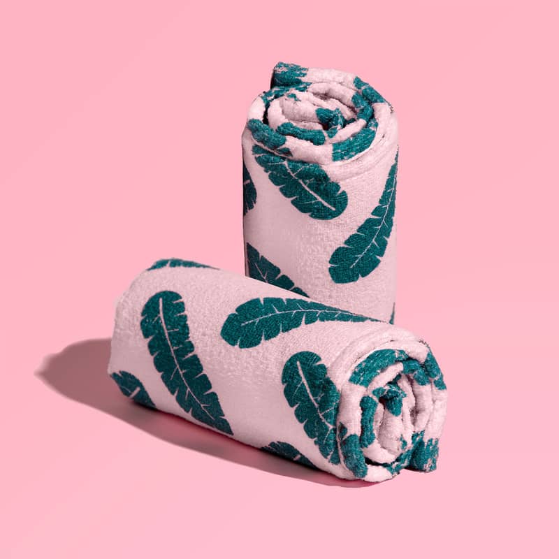 Coco & Eve Microfibre Towel Wrap Leaf Print