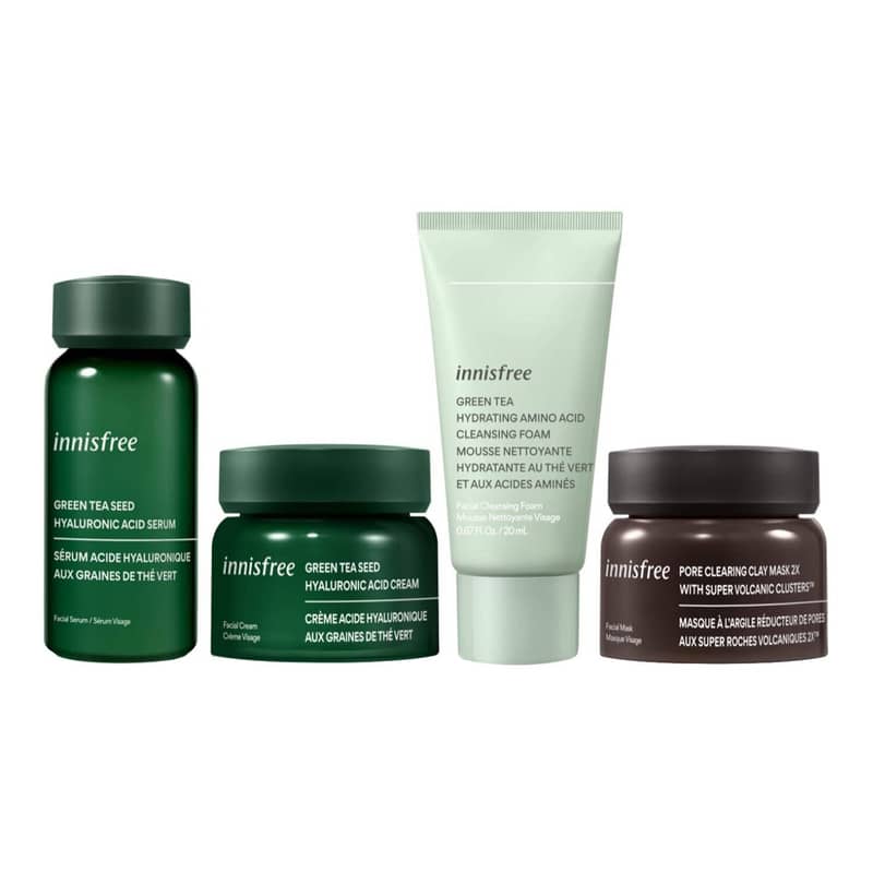INNISFREE Clearing and Hydrating Kit Face Care Set 2x 20ml 30ml 50ml
