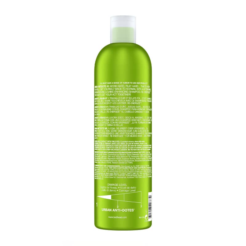 side Undvigende Uafhængig Bed Head by Tigi Urban Antidotes Re-Energise Daily Shampoo for Normal Hair  750ml