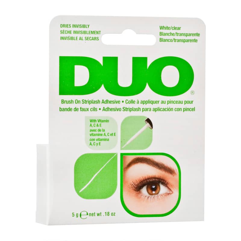 DUO Brush on Strip lash Adhésive by SHECOS- Blanc (Clear) Colle