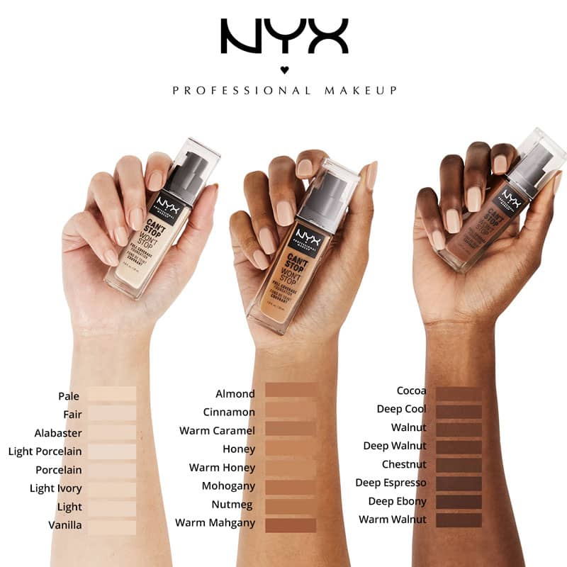 Professional 30ml Can\'t Won\'t NYX Foundation Stop 24 Makeup Hour Stop