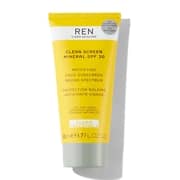 REN Clean Screen Mineral Protection Solaire Matifiante Visage SPF30 50ml