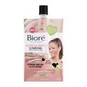 Biore Rose Quartz & Charcoal Stress Relief Clay Mask For Oily Skin 50ml