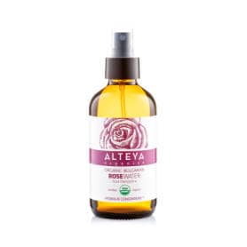 Alteya Organics Bulgarian Rose Flower Water Amber Glass Bottle 240ml spray - Rosa Damascena