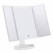 UNIQ Hollywood Makeup Trifold Mirror With LED Light - White