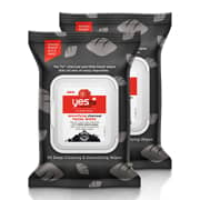 Yes To Tomatoes Clear Skin Detoxifying Charcoal Facial Wipes x 2