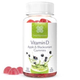 Healthspan Vitamin D Apple & Blackcurrant Gummies 30 Gummies