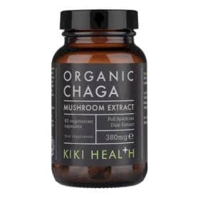 KIKI Health Organic Chaga Extract Mushroom 60 Vegicaps