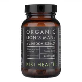 KIKI Health Organic Lion's Mane Mushroom Extract 60 Vegicaps