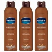 Vaseline Intensive Care Spray Moisturiser Cocoa Radiant 3 x 190ml
