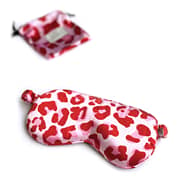 The Flat Lay Co. Oversized Eye Mask in Pink Leopard