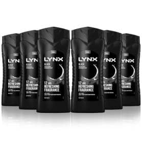 Lynx XXL Fresh Charge Shower Gel Body Wash Black 6 x 500ml
