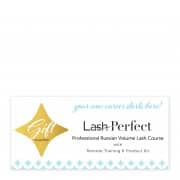Lash Perfect Gift Voucher: Lash Perfect Russian Volume Extensions Course with Remote Training & Product Kit