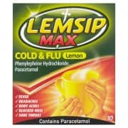 Lemsip Max Cold & Flu Lemon - 10 Sachets