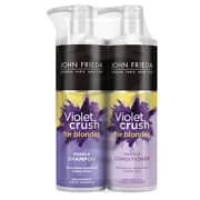 John Frieda Violet Crush Tone Correcting Purple Shampoo &amp; Conditioner Duo