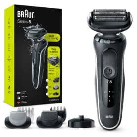 Braun Series 5 50-W4650CS Electric Shaver Men With Charging Stand, 2 Easyclick Attachments