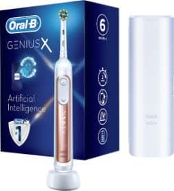 Oral-B Genius X Rose Gold Electric Toothbrush With Travel Case