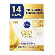 Nivea Q10 Power 60+ Anti-Wrinkle Face Cream Moisturiser SPF15 50ml