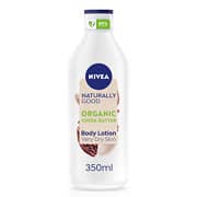 Nivea Naturally Good Organic Cocoa Butter Body Lotion For Dry Skin 350ml