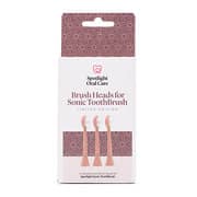 Spotlight Oral Care Rose Gold Sonic Toothbrush Replacement Heads x 3