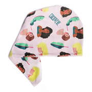 Coco & Eve Microfibre Towel Wrap Girl Print