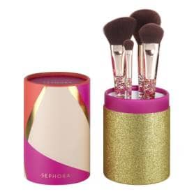 SEPHORA COLLECTION Glitter Brush Set - 4 Face And Eye Brushes Set 4 pieces