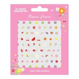 LE MINI MACARON Flower Power Mini Nail Stickers