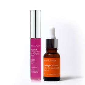 dr. Eve_Ryouth Collagen Booster Ultra Concentrated Serum 15ml + Vitamin E and Peppirment Lip Plumps 8ml