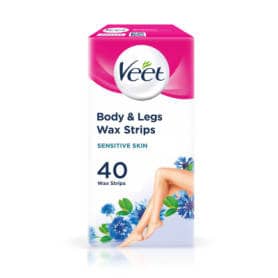 Veet Wax Strips Legs Sensitive Skin - 40 Strips