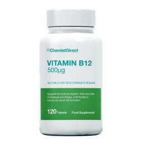 Chemist Direct Vitamin B12 500ug - 120 Tablets