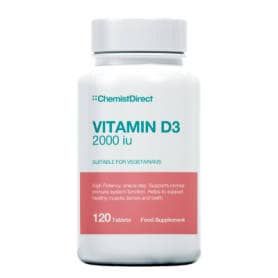 Chemist Direct Vitamin D3 2000iu - 120 Tablets