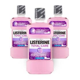 Listerine Total Care Clean Mint Mouthwash 500ml x 3