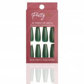 Pretty Pro False Press On Nails Is It Green You're Looking For? 24 pieces
