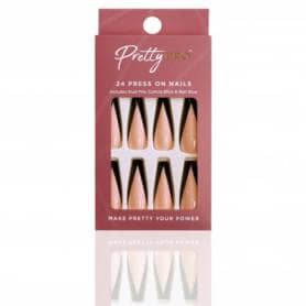 Pretty Pro False Press On Nails On A Business Tip 24 pieces
