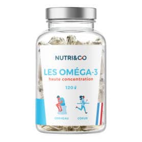 NUTRI&CO Les Oméga-3 Santé cardiovasculaire & cérébrale 120 gélules