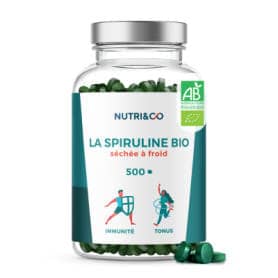 NUTRI&CO La Spiruline Bio Immunité & Tonus 500 comprimés