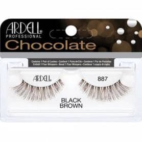 Ardell Chocolate Strip Lashes Black Brown 887