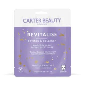 Carter Beauty Revitalise Retinol & Collagen Facial Sheet Mask 23g