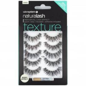 Salon System Reusable Eyelashes Multipack Latex Free Adhesive Included No.109