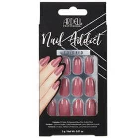 Ardell Nail Addict Solid Press On Nails Sweet Pink 24 Pieces