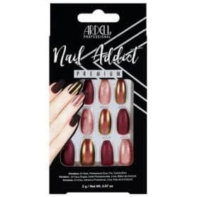 Ardell Nail Addict Premium Press On Nails Red Cateye 24 Pieces