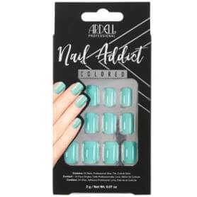 Ardell Nail Addict Solid Press On Nails Mint 28 Pieces