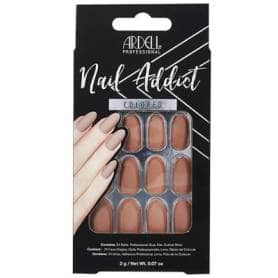 Ardell Nail Addict Solid Press On Nails Barely There Nude 24 Pieces