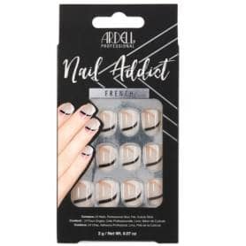 Ardell Nail Addict French Press On Nails Geometric French 28 Pieces