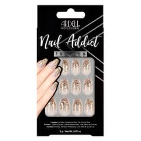 Ardell Nail Addict Premium Press On Nails Dripping in Gold 24 Pieces